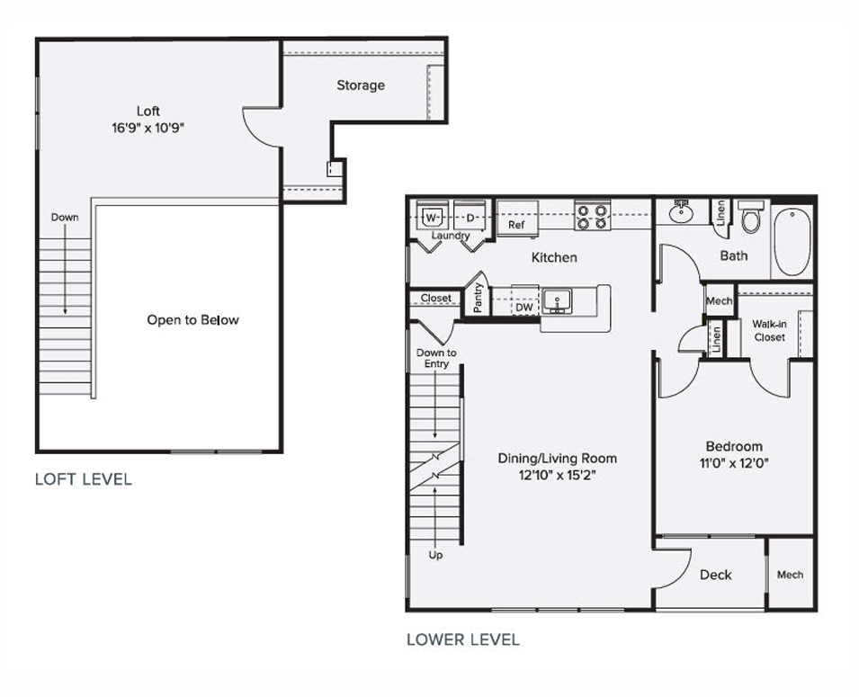 Floor Plan Image of Apartment Apt 1023